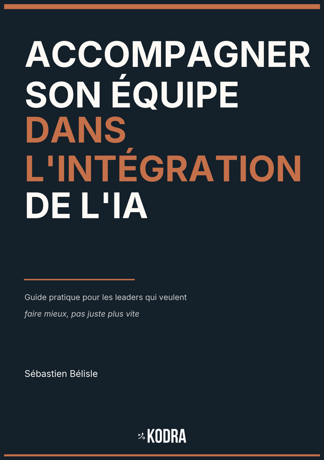 Couverture — Accompagner son équipe dans l'intégration de l'IA